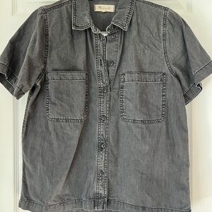 Madewell camp shirt in black